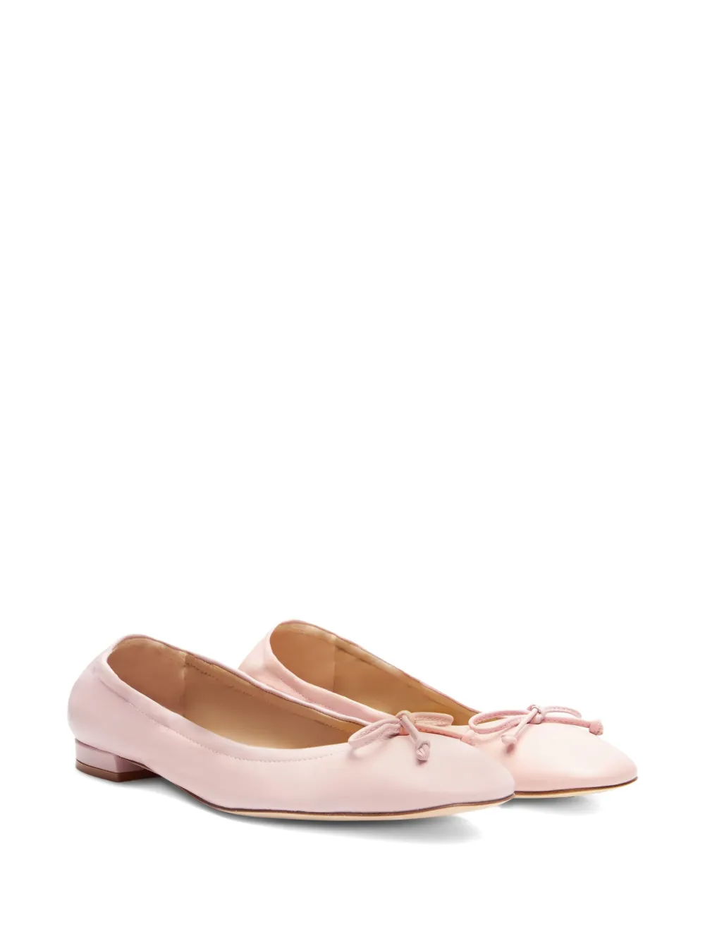 Stuart Weitzman Bria bow-detail ballet flats Pink