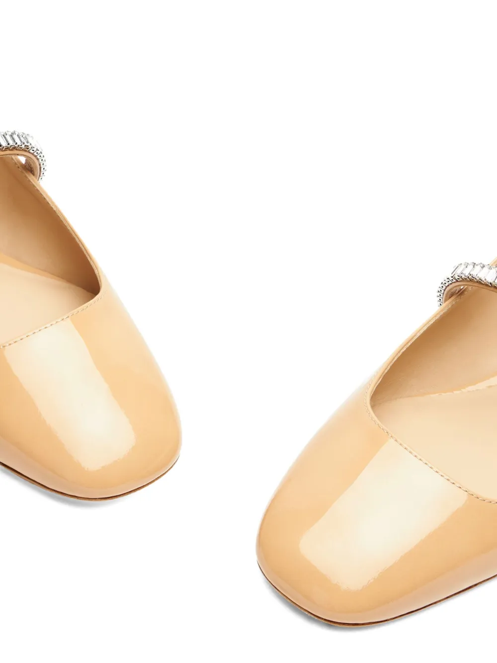Stuart Weitzman crystal-embellished slingback flats U2A