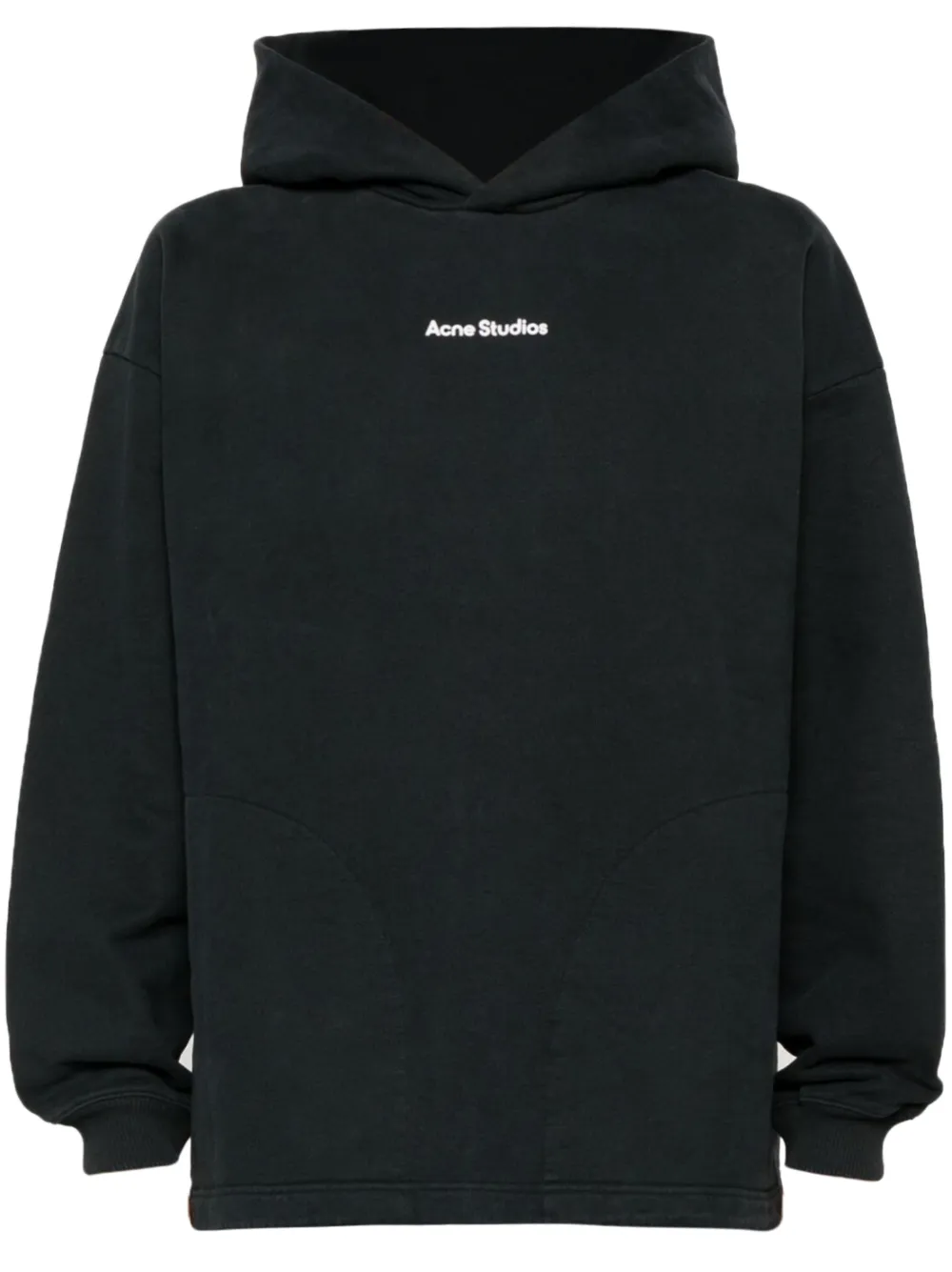 logo-print cotton hoodie
