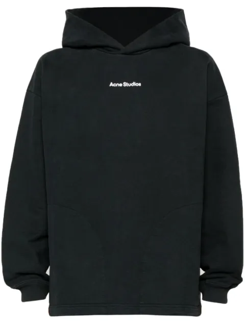 Acne Studios 로고 프린트 코튼 후디