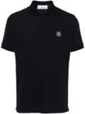 Stone Island Compass-badge piqué polo shirt - Blue