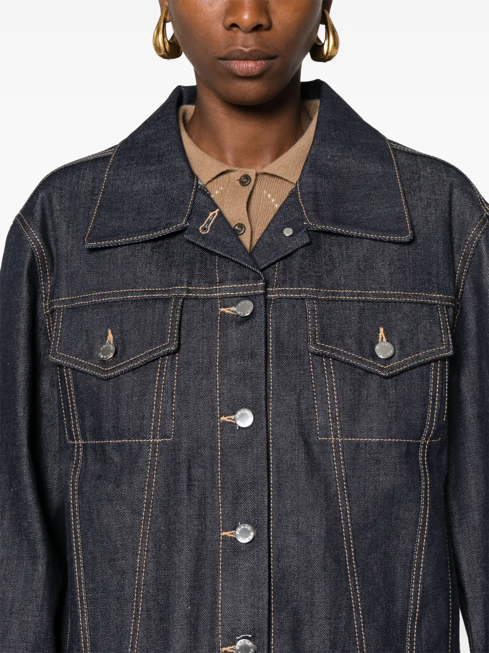 Prada Denim shirtjack Blauw
