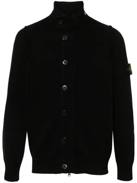 Stone Island Compass-badge button-up cardigan