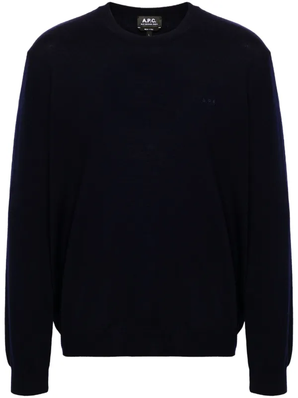 A.P.C. ロゴ セーター | ブルー | FARFETCH JP