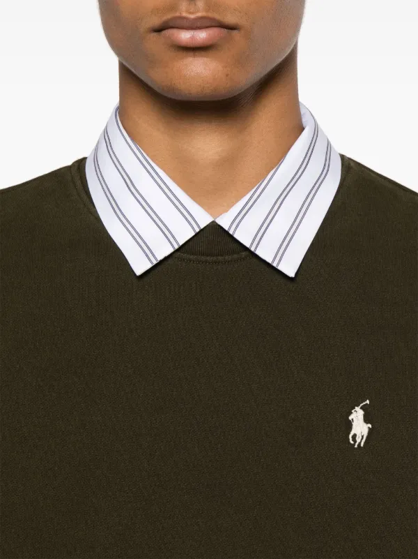 Polo Ralph Lauren Loopback Fleece Sweatishirt | Green | FARFETCH Polo Ralph Lauren Loopback Fleece Sweatishirt | Green | FARFETCH