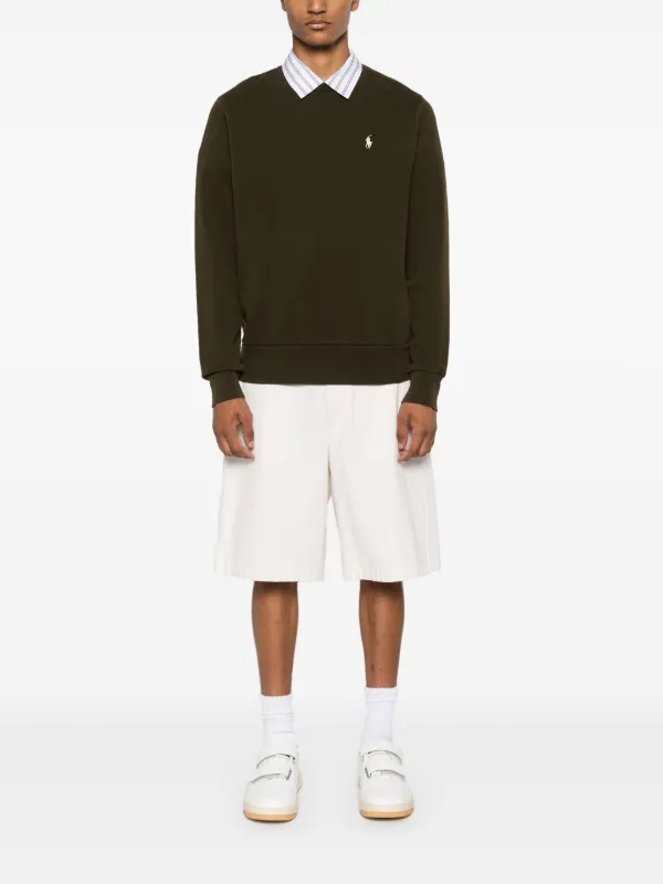 Polo Ralph Lauren Loopback Fleece Sweatishirt | Green | FARFETCH Polo Ralph Lauren Loopback Fleece Sweatishirt | Green | FARFETCH