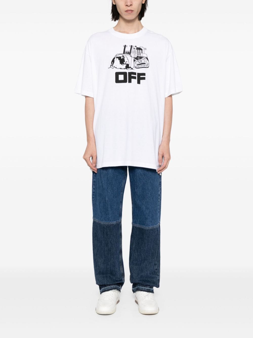 Off-White Katoenen T-shirt met grafische print - Wit