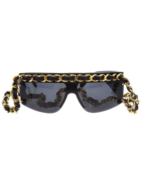 HOT SALE CHANEL 1990-2000s Chain sunglasses Women