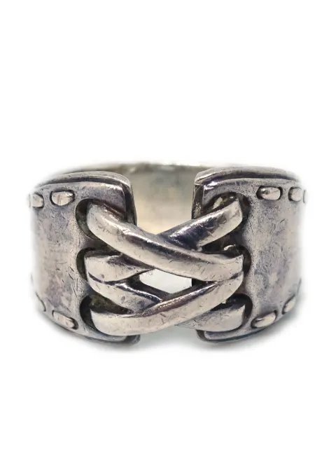 Hermès Pre-Owned bague à design croisé (années 1990-2000)
