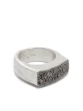 Rosa Maria sterling silver diamond signet ring