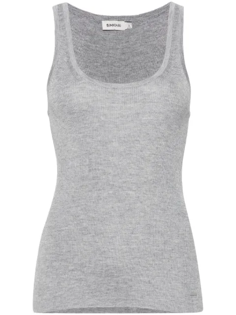 Simkhai logo plaque tank top