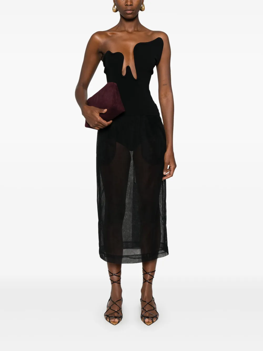 Christopher Esber Salacia top - Zwart