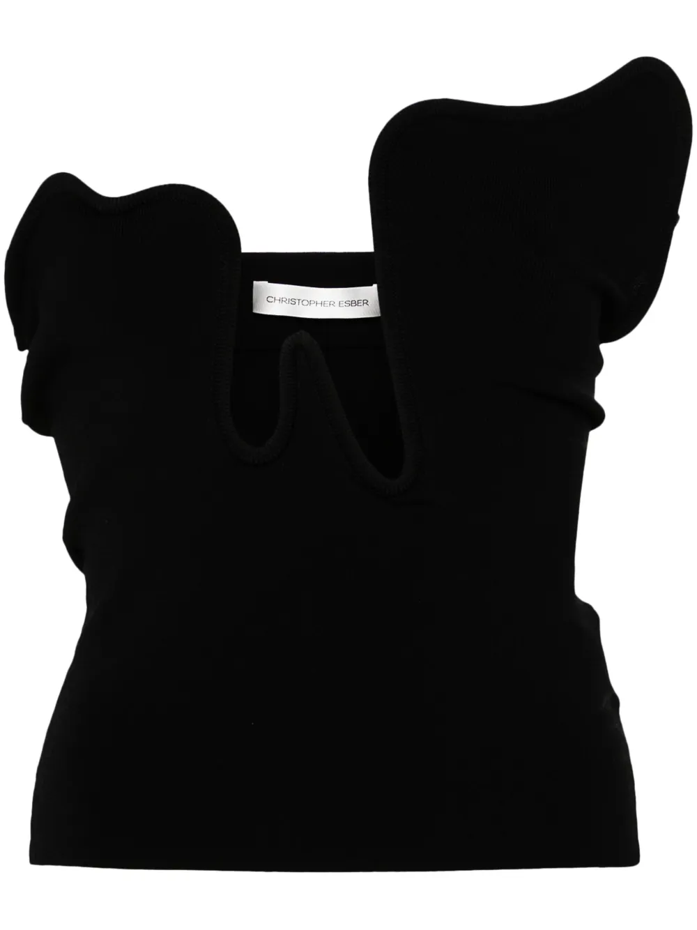 Christopher Esber Salacia Strapless Top In Black