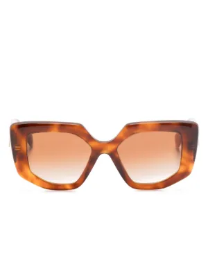 Gucci Eyewear トータスシェル キャットアイ サングラス | ブラウン