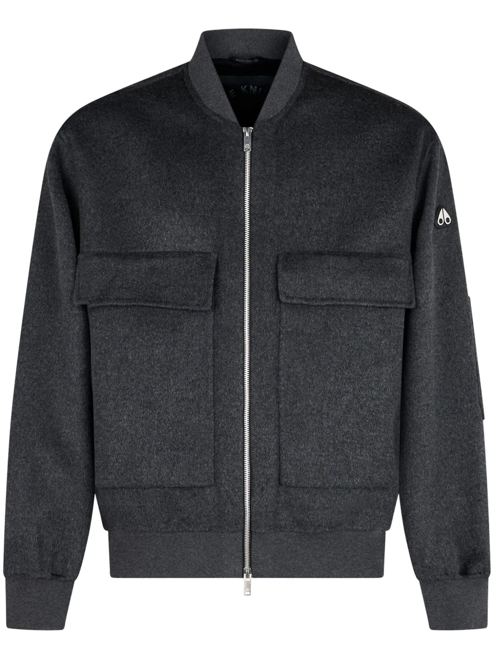 Moose Knuckles Alder wollen bomberjack Grijs