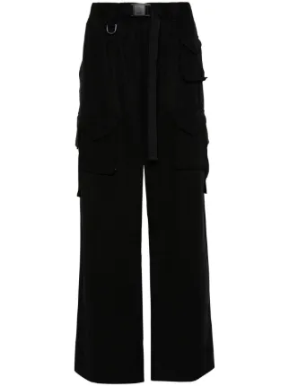 パンツ Y's for men Cargo wide pants cotton 3 Y-3 Twill Cargo Pants | Black | FARFETCH