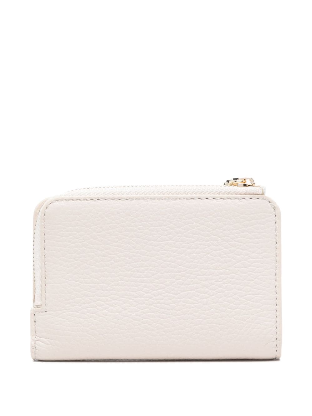 Shop Coccinelle Small Metallic Soft Wallet In White