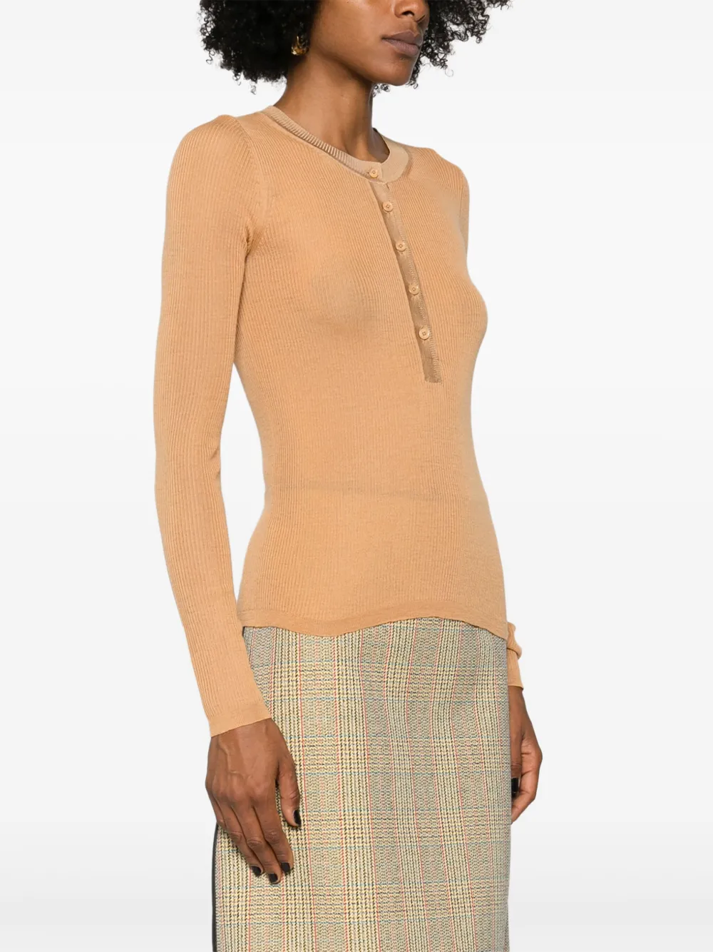 Long-Sleeve Wool Jumper