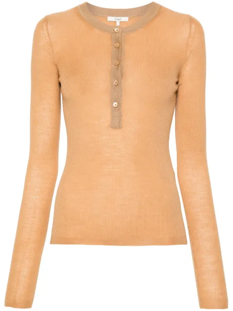 Chloé suéter con cuello redondo