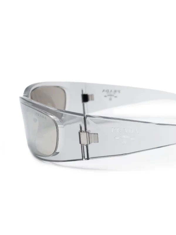 Prada Eyewear Prada Symbole Sunglasses | Grey | FARFETCH display picture 3