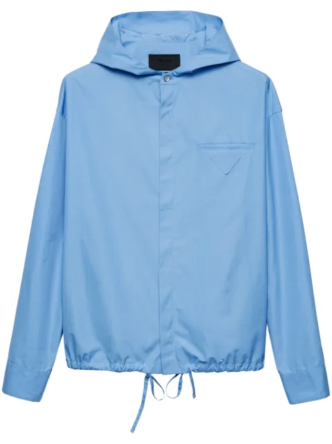 Prada hooded cotton shirt