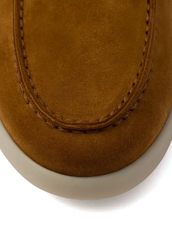 Prada Suede Slippers | Brown | FARFETCH