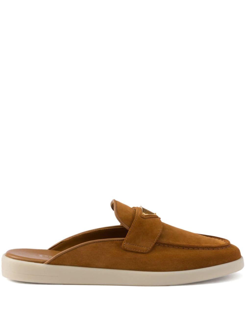 Prada suede slippers Brown