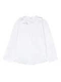 Il Gufo ruffle-collar shirt - White