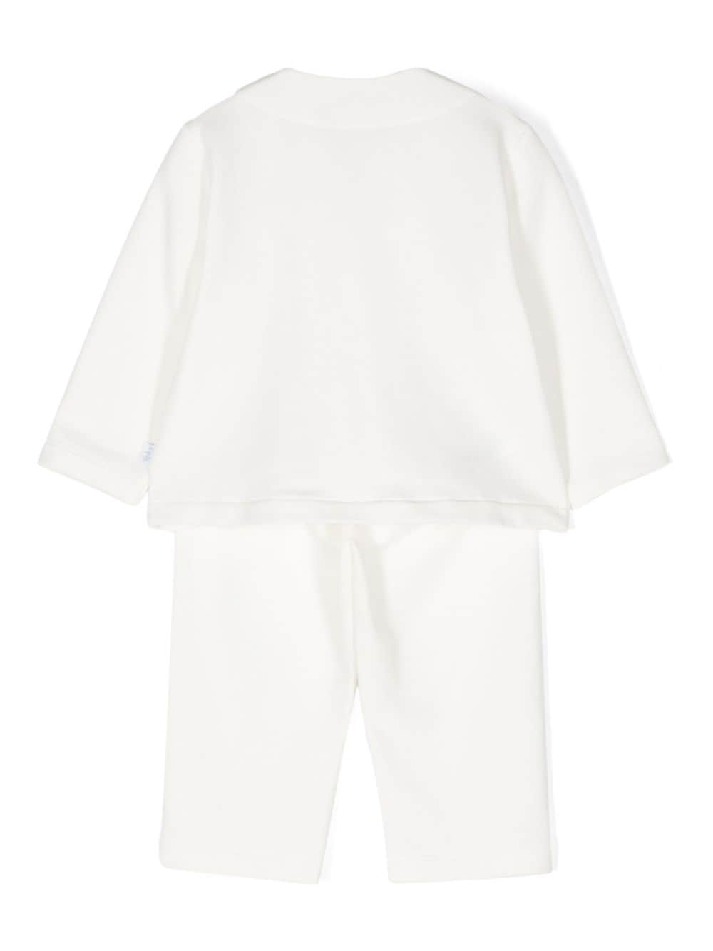 Il Gufo heart-pockets tracksuit - Wit