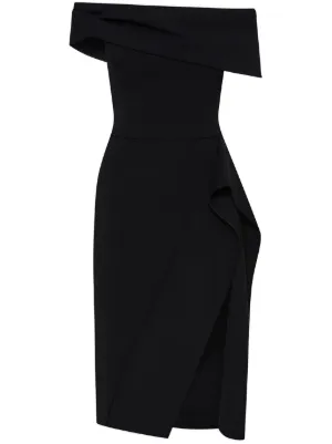 Robe Fourreau Oscar De La Renta En Tweed Noir & Blanc - Taille 6 - Sans Manches - Occasion