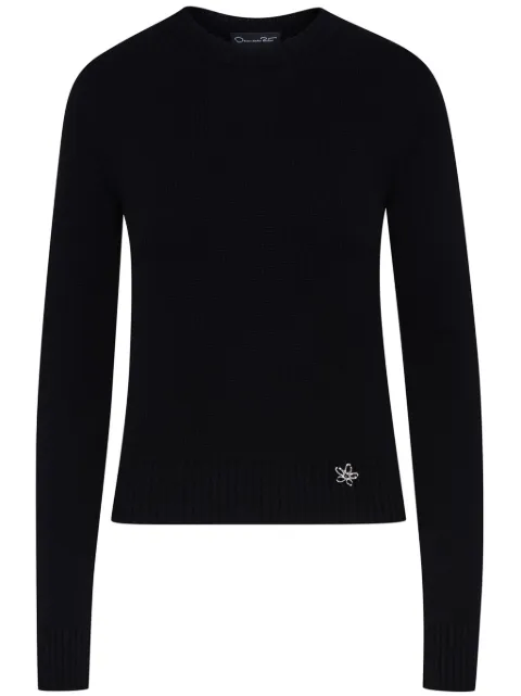 Oscar de la Renta O Flower cashmere jumper