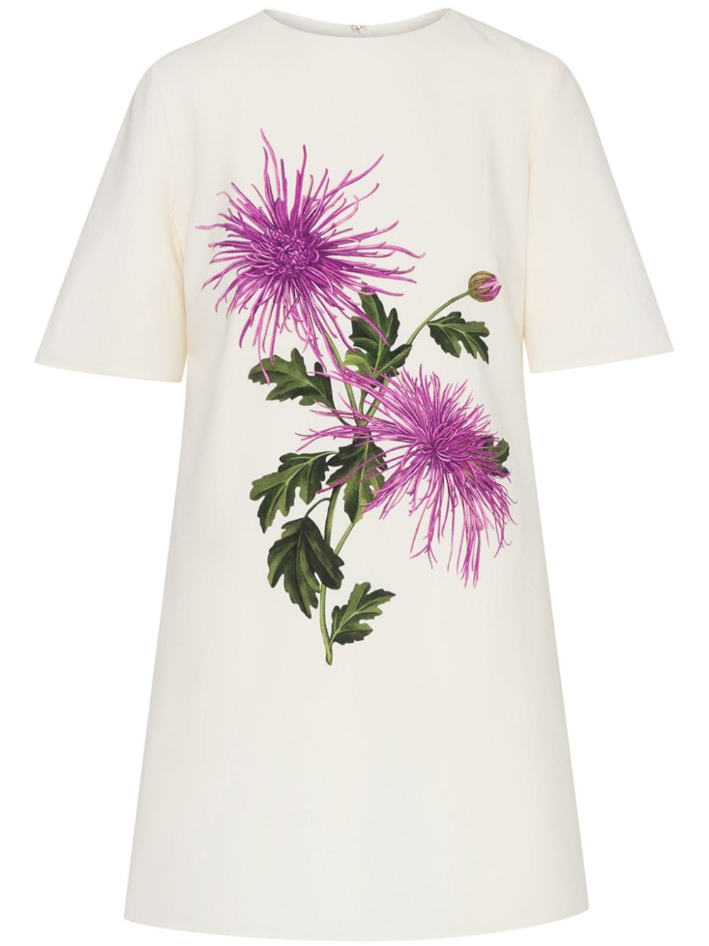 Shop Oscar De La Renta Chrysanthemum Shift Dress In White