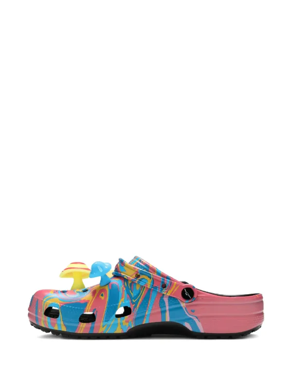 Crocs Diplo X Classic swirl-effect Clogs | Pink | FARFETCH
