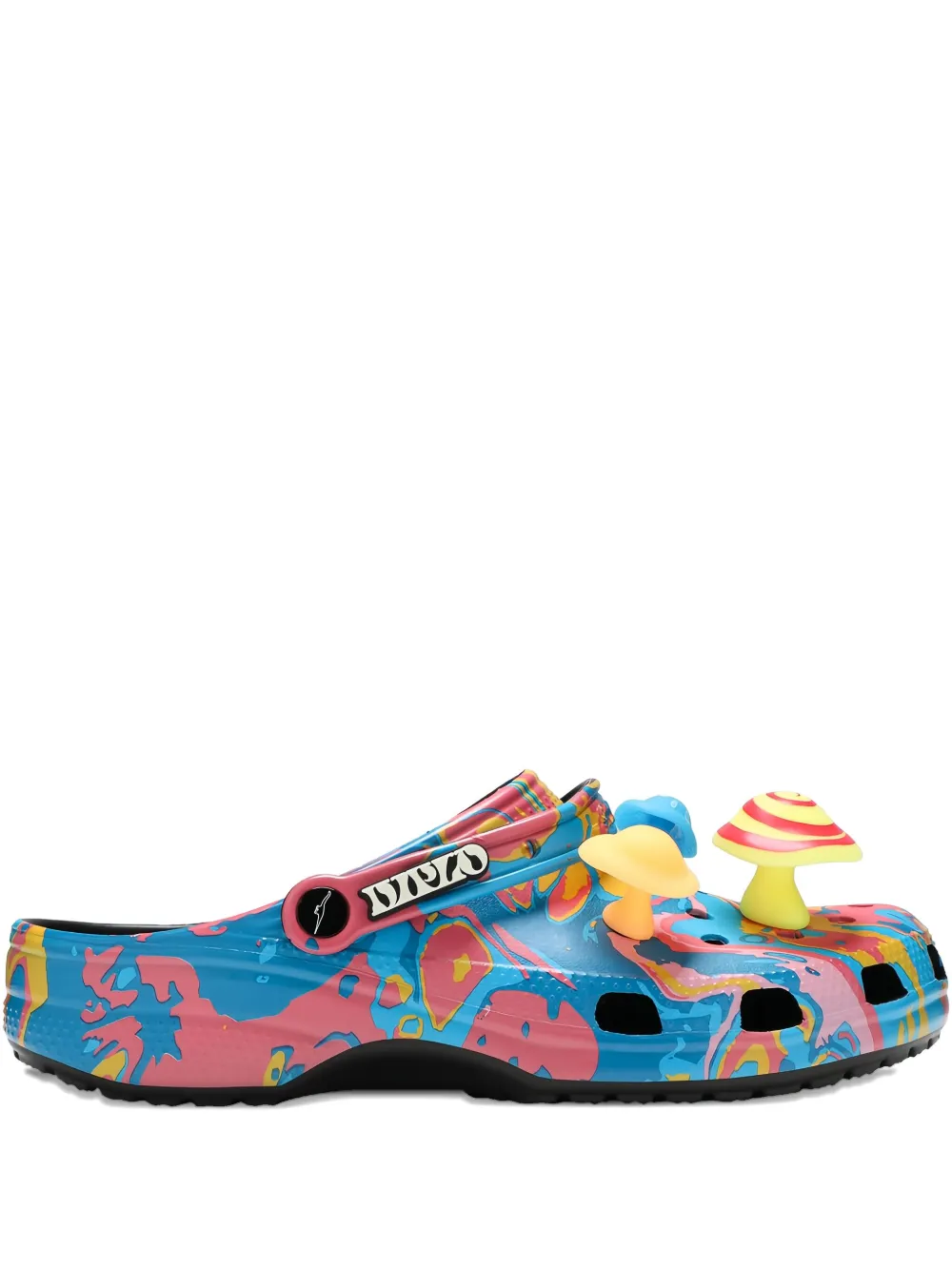Crocs Diplo X Classic Swirl-effect Clog In Pink