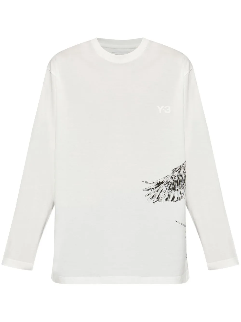 Y-3 T-shirt met logoprint - Wit