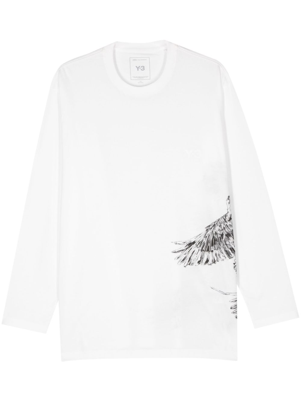 Shop Y-3 Logo-print T-shirt In White