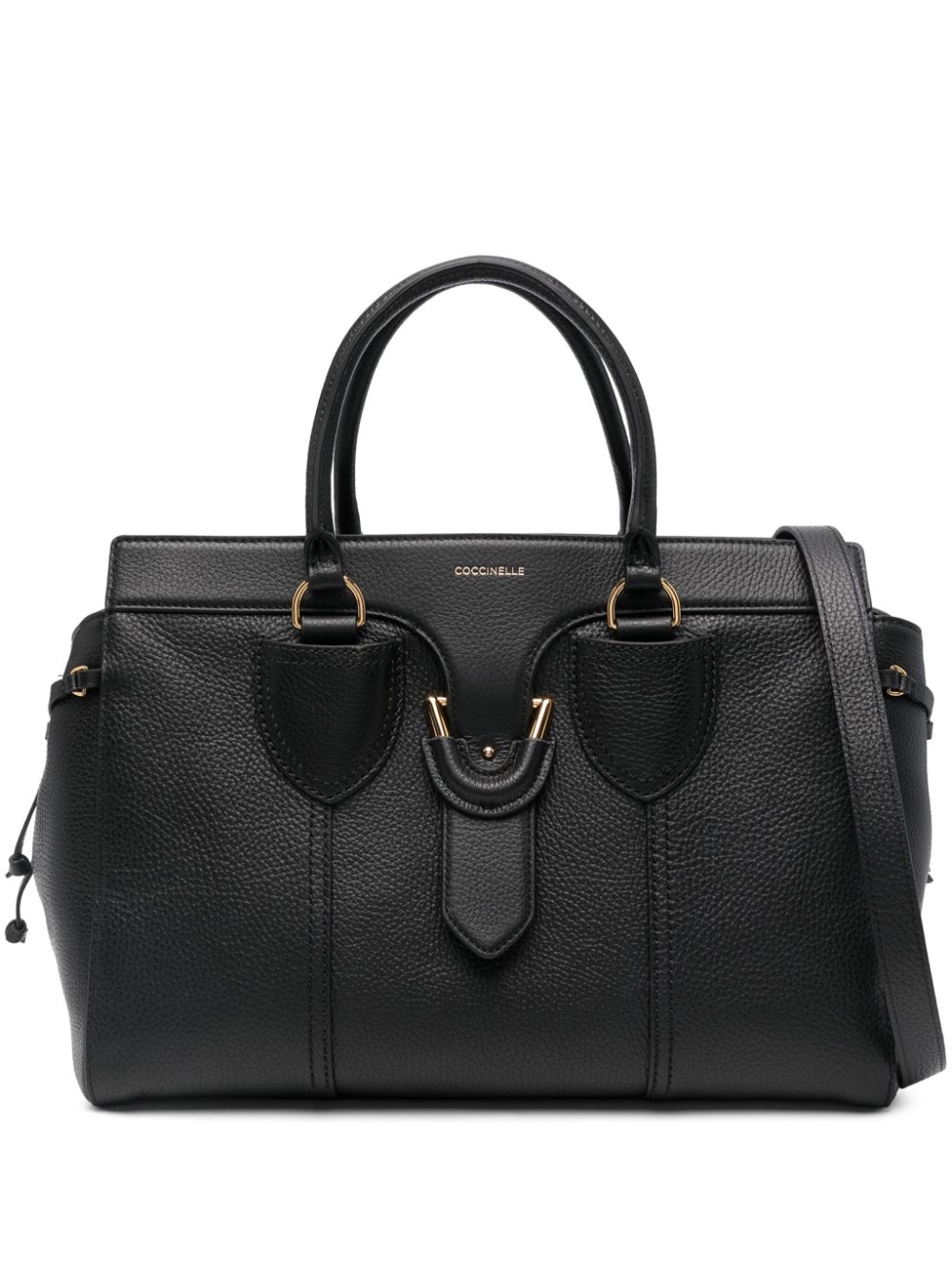 Coccinelle York leather tote bag - Black