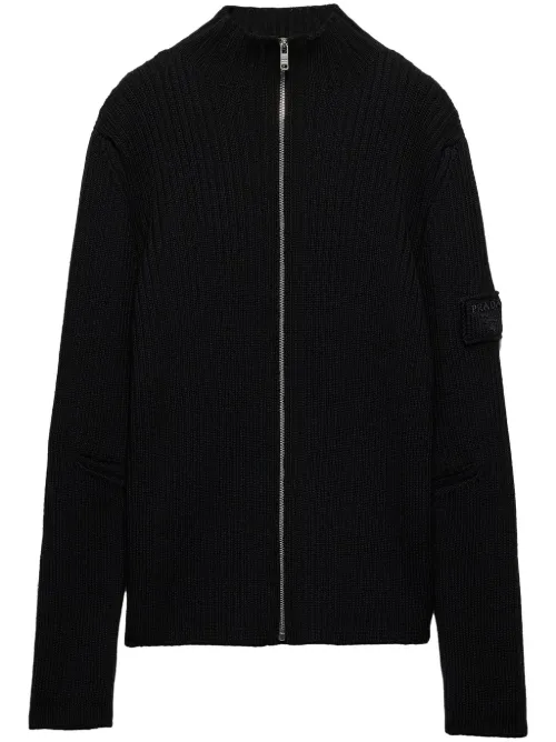 Prada cardigan en laine - Noir - Prada - Modalova