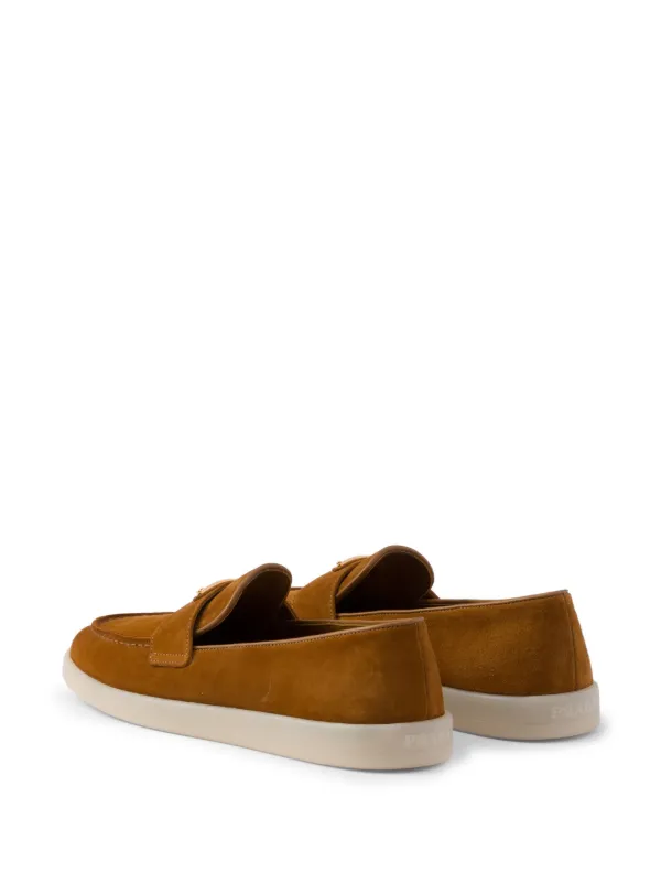Prada Suede Loafers | Brown | FARFETCH TH