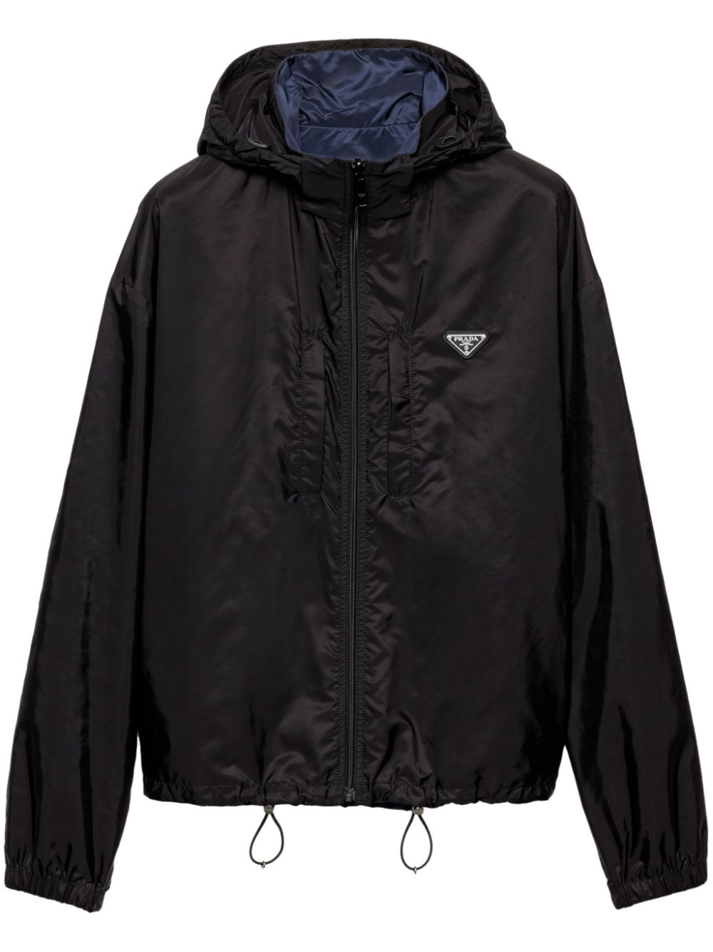 Prada Re-Nylon hooded jacket - Black