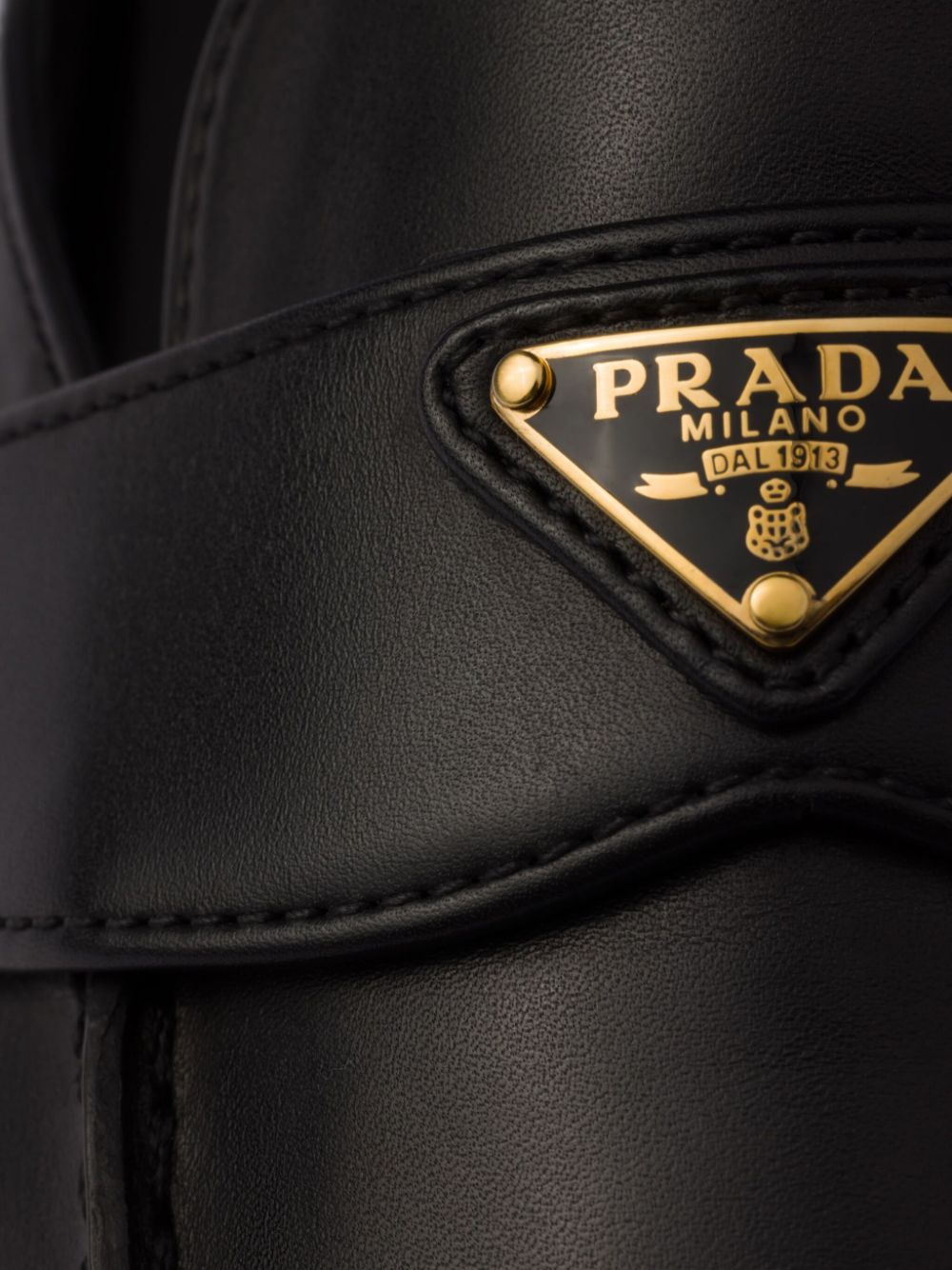 Prada Leren muiltjes Zwart