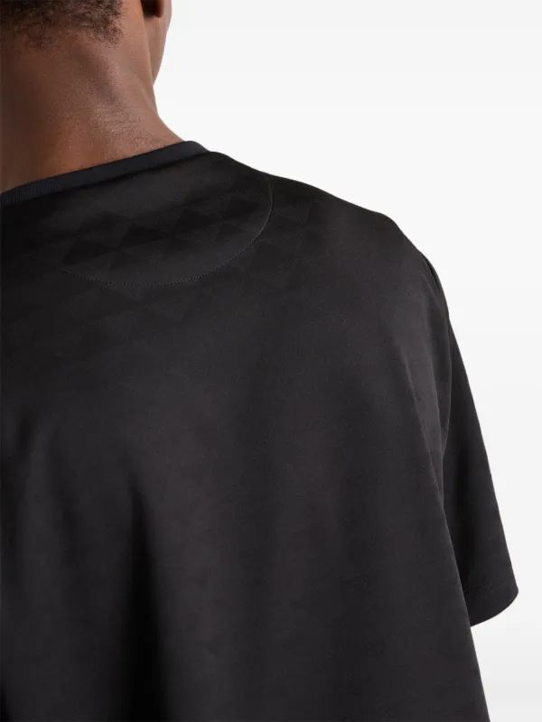 Prada technical-jersey T-shirt | Black | FARFETCH