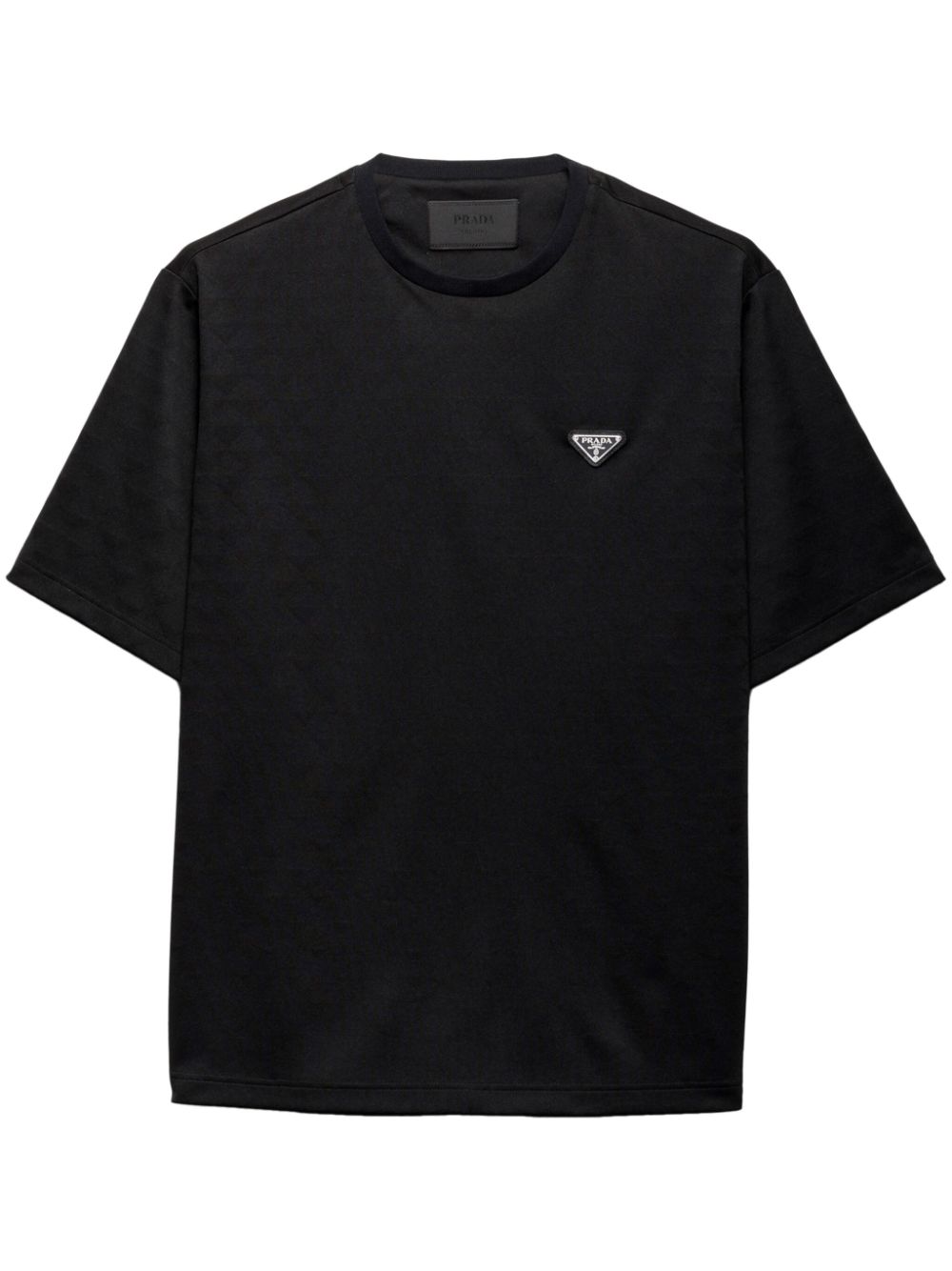 Prada technical-jersey T-shirt - Black