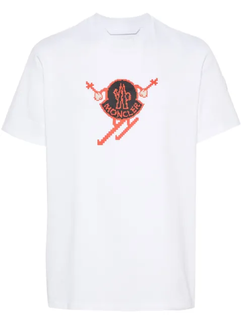 Moncler playera con logo estampado