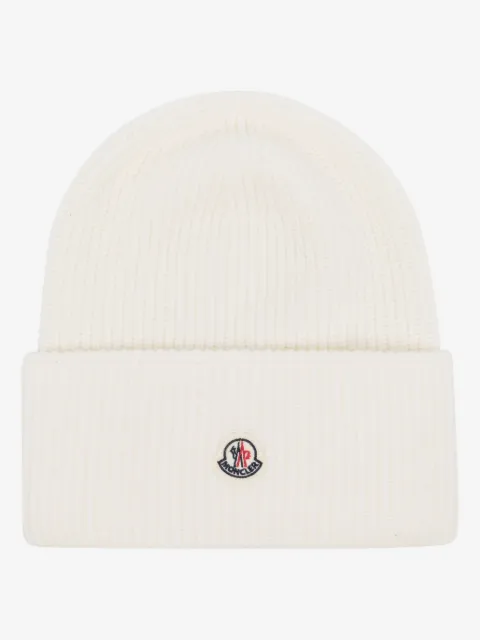 Moncler Gorro com patch de logo
