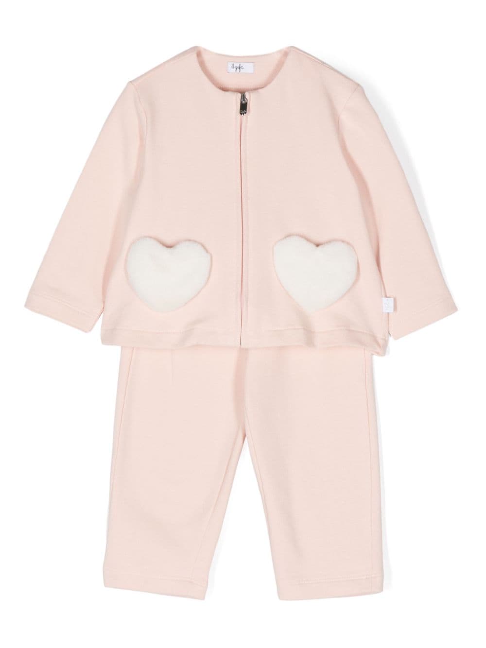 Il Gufo heart-pockets tracksuit - Rosa