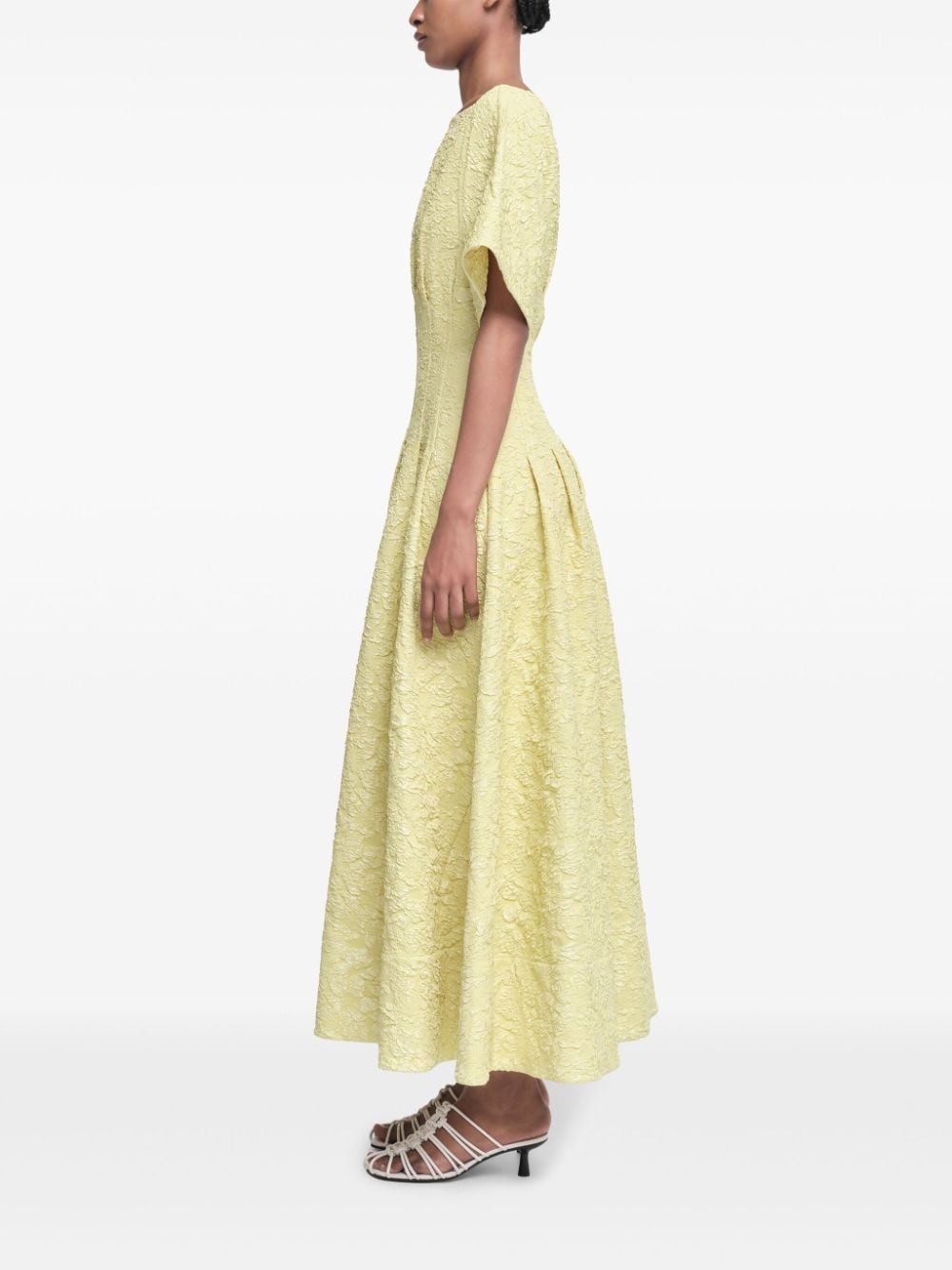 Shop Simkhai Rosalie Dress In Yellow