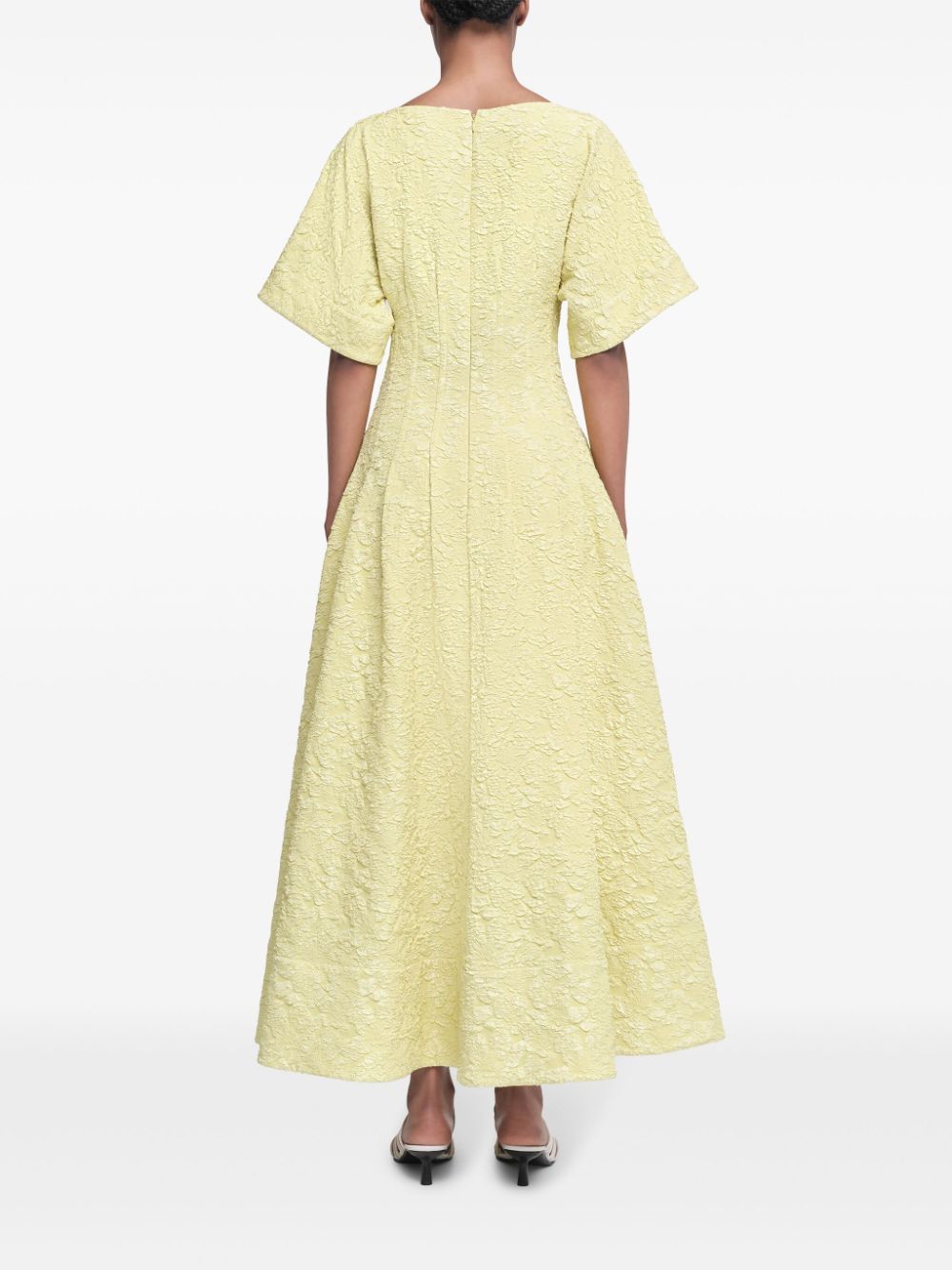 Shop Simkhai Rosalie Dress In Yellow