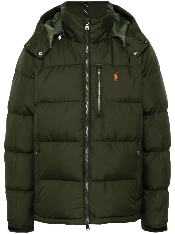 Polo Ralph Lauren Polo Pony Hooded Puffer Jacket Green FARFETCH TR