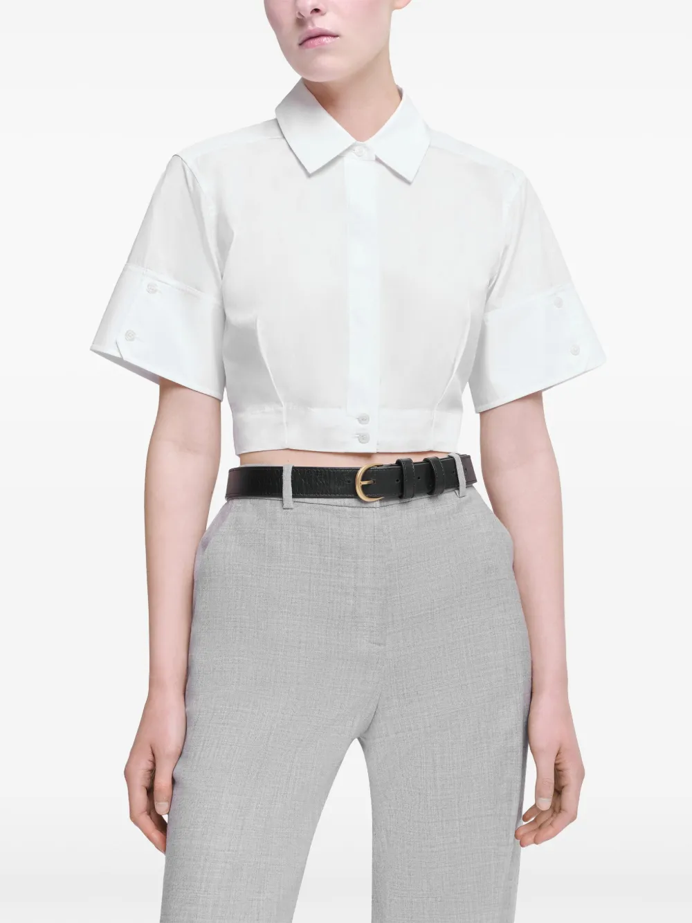 Simkhai Sabrina Shirt In White